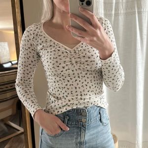 Set of 2 Old Navy Pointelle Ditsy Floral shirts